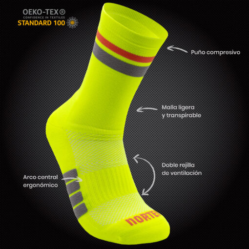 Calcetines Running - DUO Neon - Imagen 2