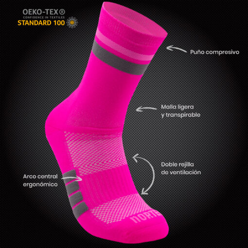 Calcetines Running - DUO Pink - Imagen 2