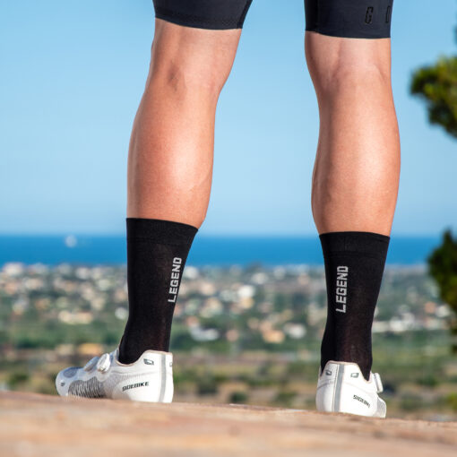 Calcetines Ciclismo y Running - LEGEND Black - Imagen 6