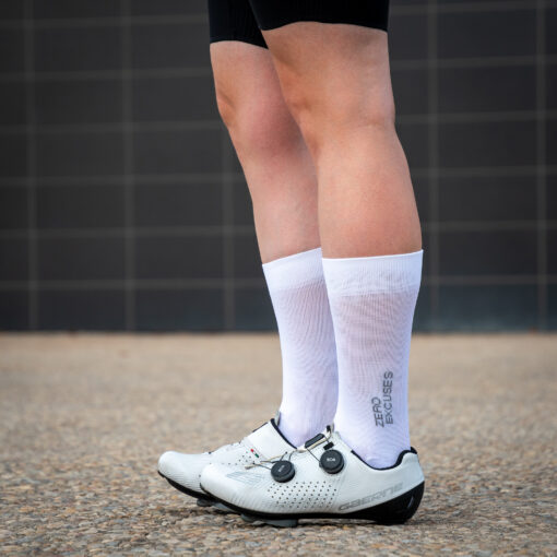 Calcetines Ciclismo y Running - ZERO EXCUSES White - Imagen 6
